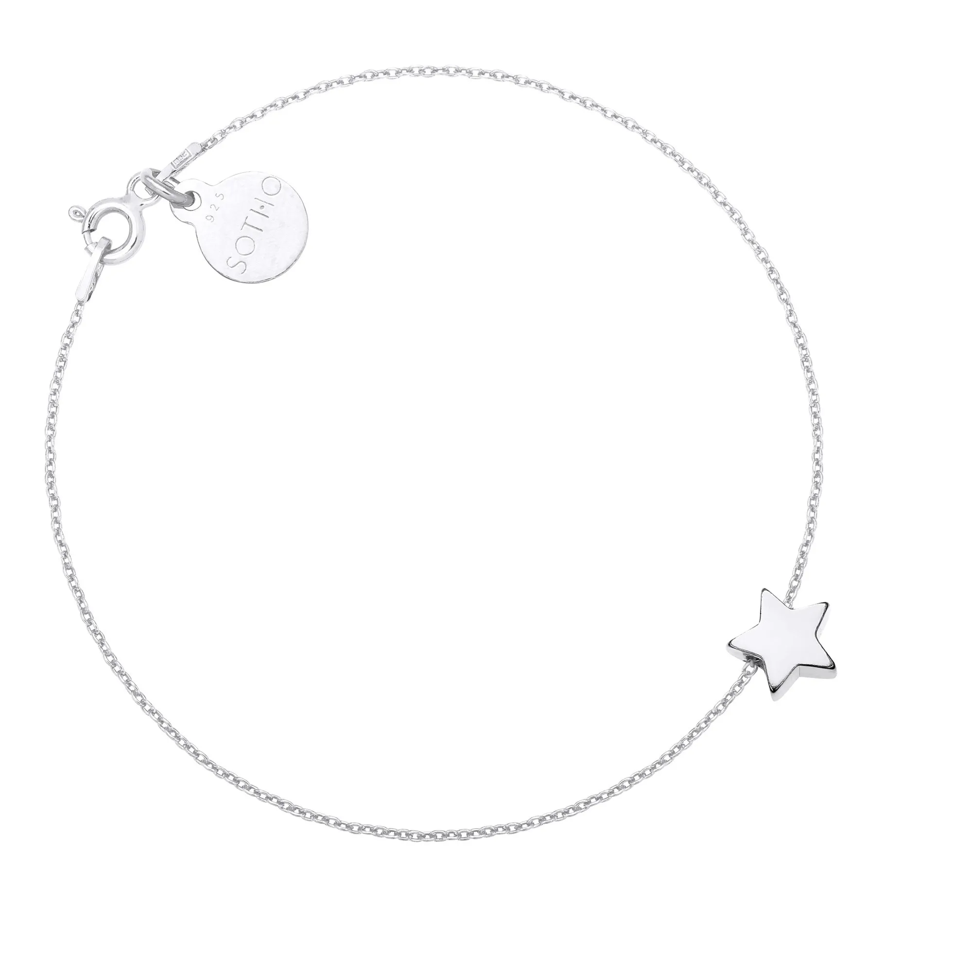 Srebrna bransoletka z delikatną gwiazdką