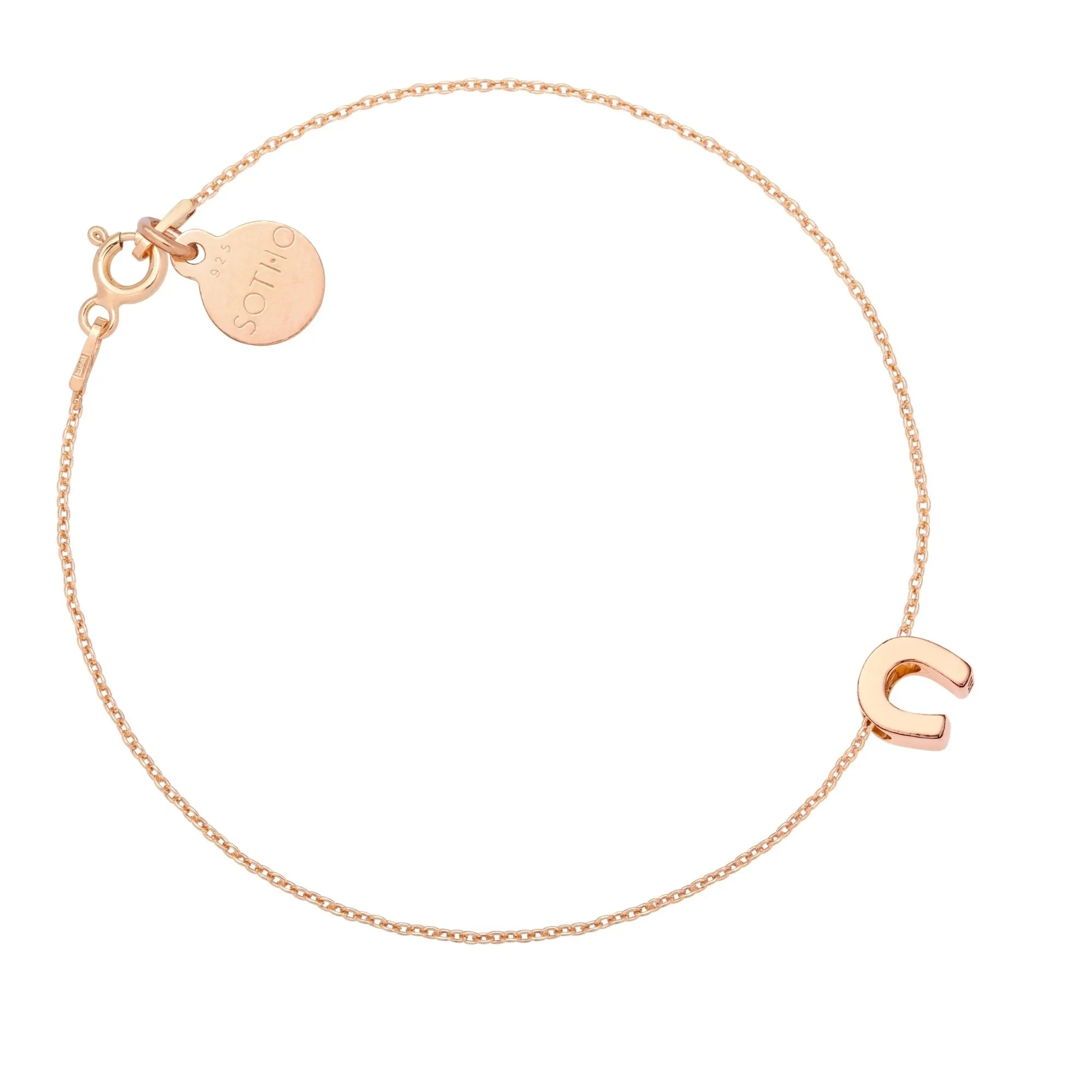 Bransoletka z różowego złota z podkową