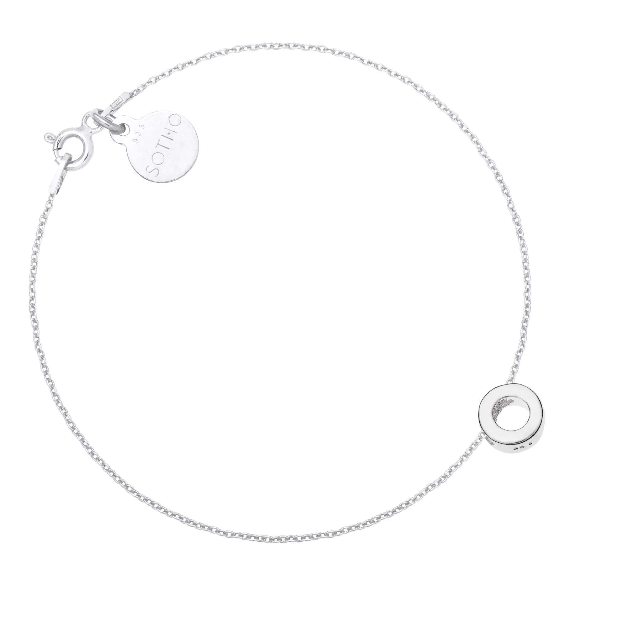 Srebrna bransoletka z przestrzenną Karmą