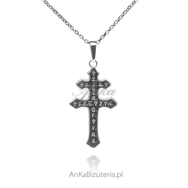 Srebrny krzyż karawaka na czas epidemii - średni