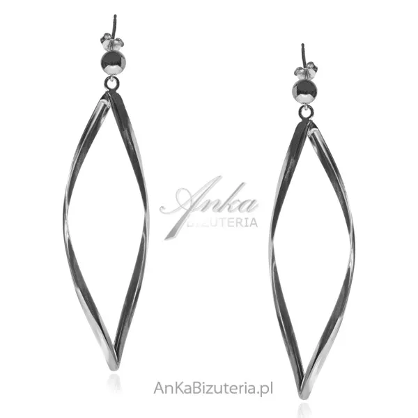 Kolczyki srebrne  długie