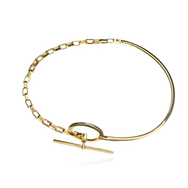 Elegancka bransoletka srebrna pozłacana