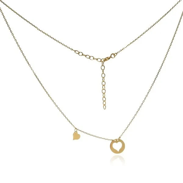 Srebrny naszyjnik serduszko w kółku