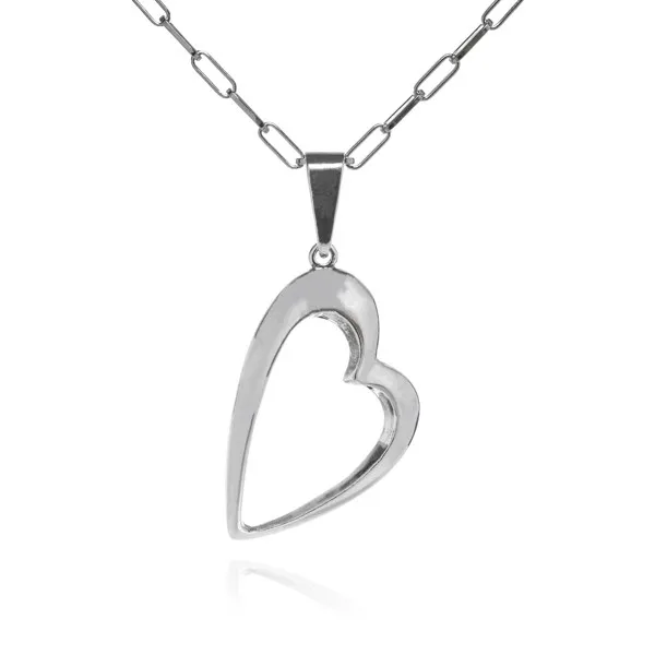 Srebrna zawieszka serce