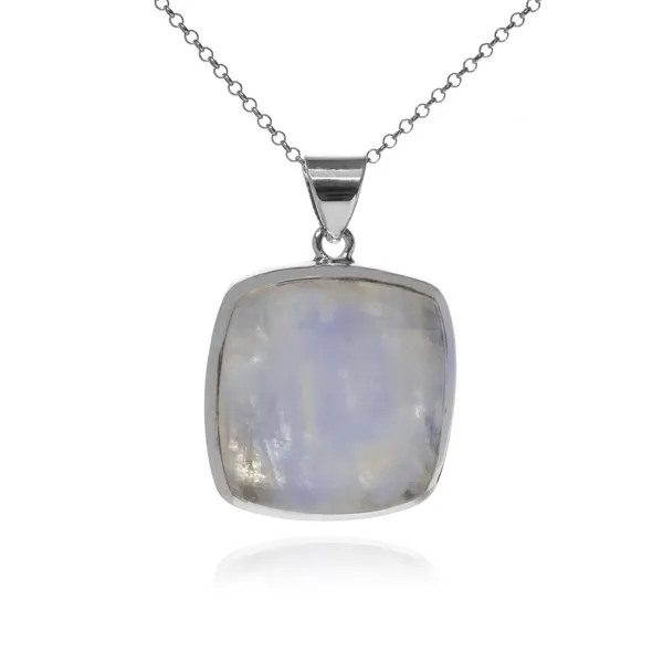 Biżuteria srebrna z kamieniem księżycowym glow