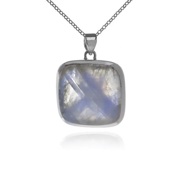 Srebrna zawieszka z kamieniem księżycowym - unikat