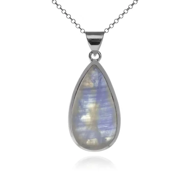 Zawieszka srebrna z kamieniem księżycowym