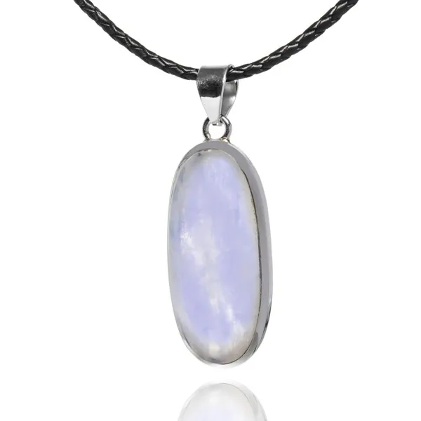 Wyjątkowa zawieszka srebrna z kamieniem księżycowym