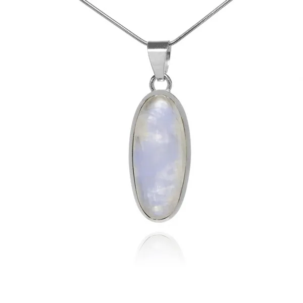 Zawieszka srebrna z kamieniem księżycowym  - sri lanca