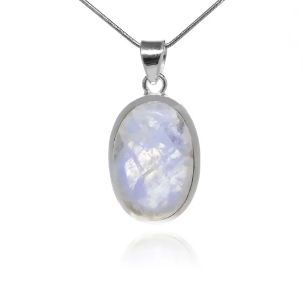 Zawieszka srebrna z kamieniem księżycowym