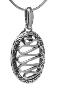 Zawieszka srebrna oksydowana esy-floresy