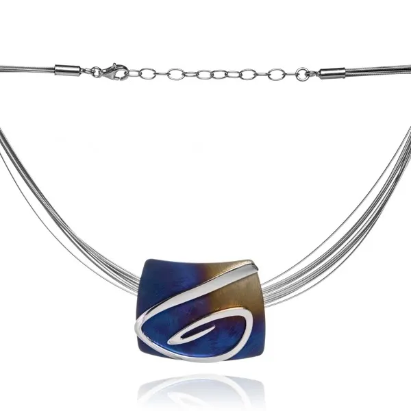 Naszyjnik srebrny z tytanem beatrice