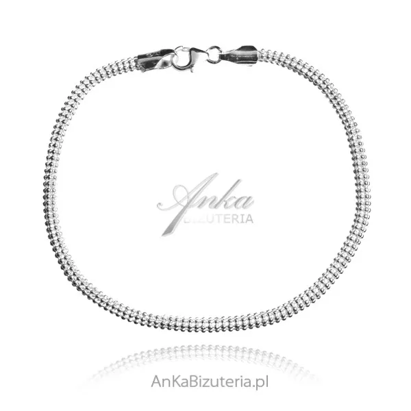 Srebrna bransoletka popcorn elegancka i ponadczasowa biżuteria