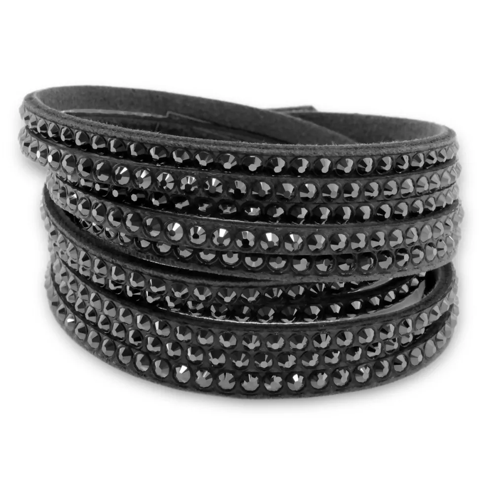 Bransoletka kryształki swarovskiego styl rock glamour