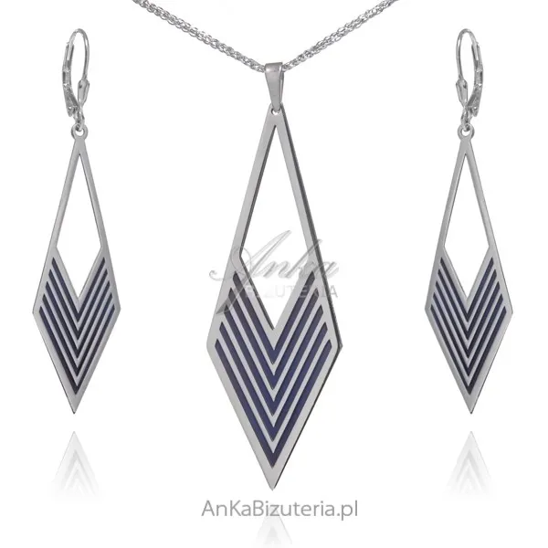 Oryginalna srebrna biżuteria  z tytanem