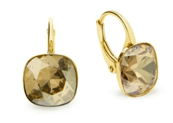Kolczyki barete gold  crystals w kolorze golden  shadow.