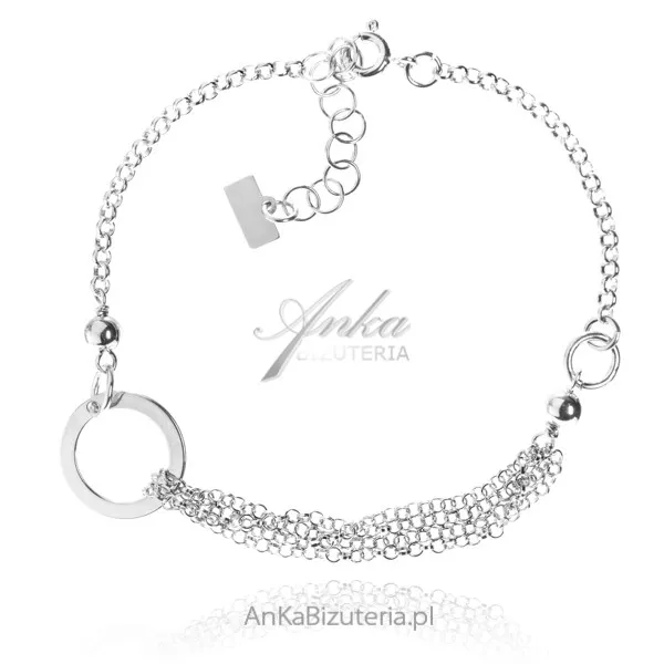 Bransoletka srebrna  - klasyczna bizuteria włoska
