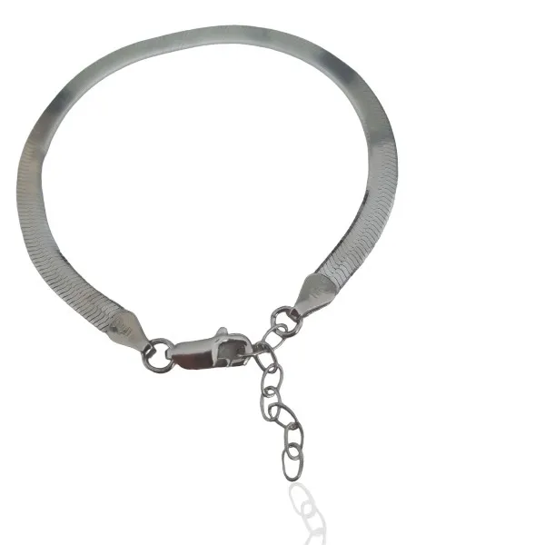 Bransoletka srebrna żmijka  4 mm