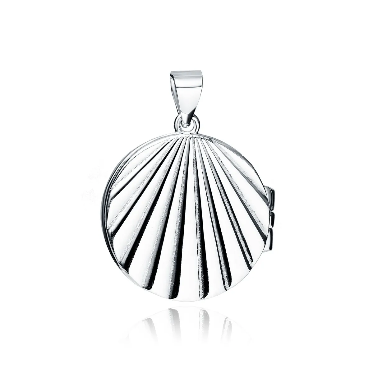 Srebrna zawieszka muszelka - puzderko