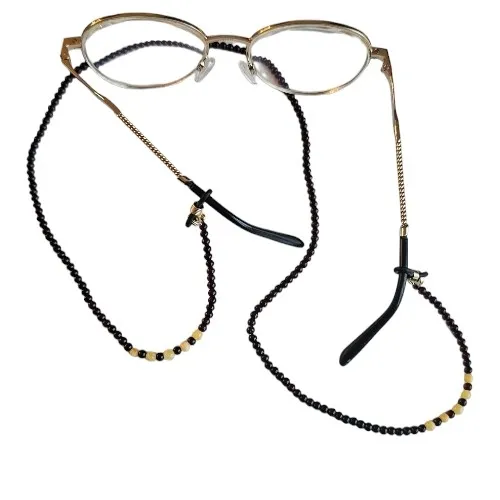 Łańcuszek z bursztynu do okularów