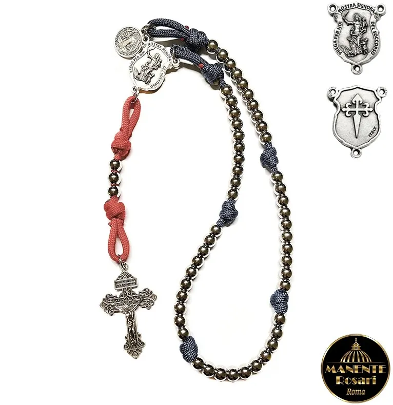 Różaniec do wyzwolenia  matki bożej pomocy - ręcznie robiony w rzymie