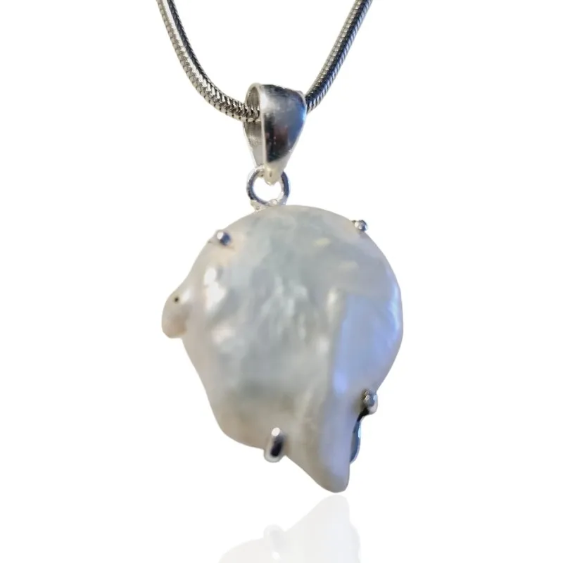 Zawieszka srebrna z naturalną perłą  - wyjątkowa