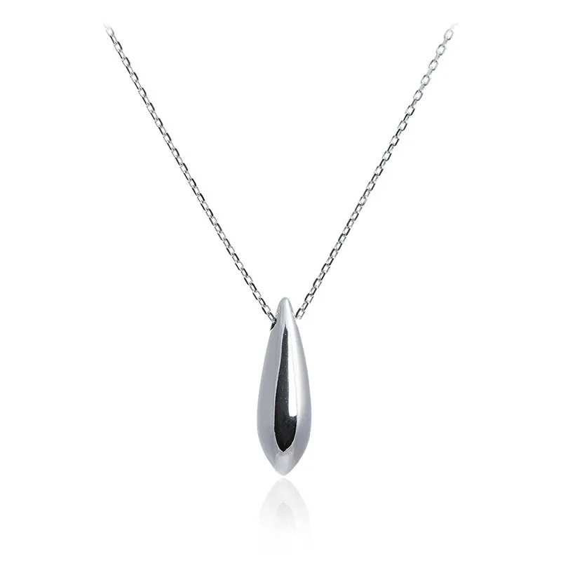 Naszyjnik srebrny 925 łezka dmuchana