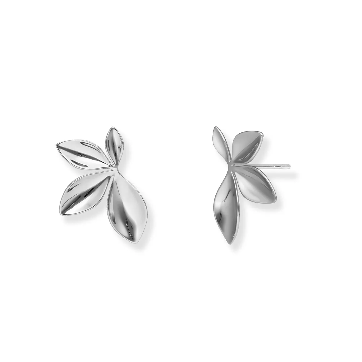 Kolczyki srebrne duże kwiaty