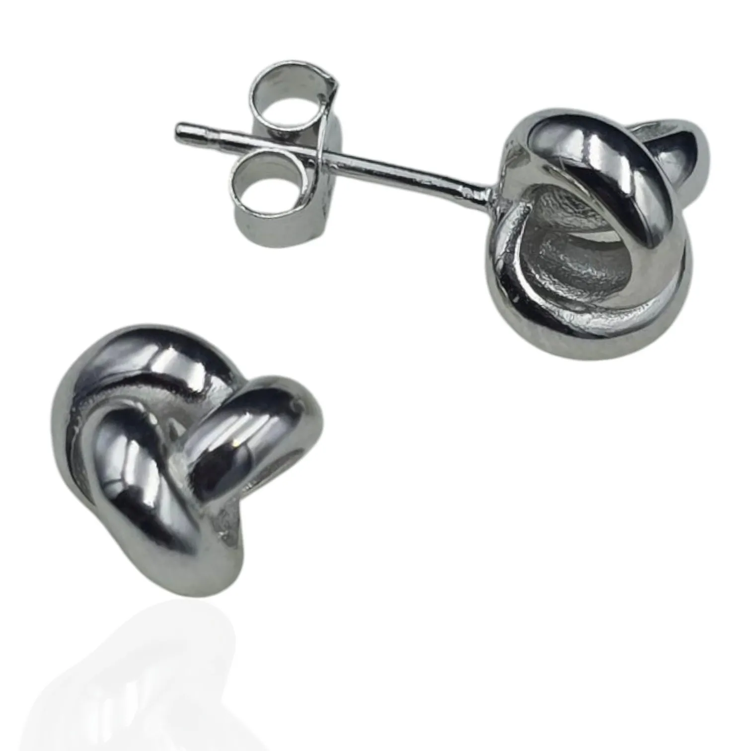 Kolczyki srebrne kłębki