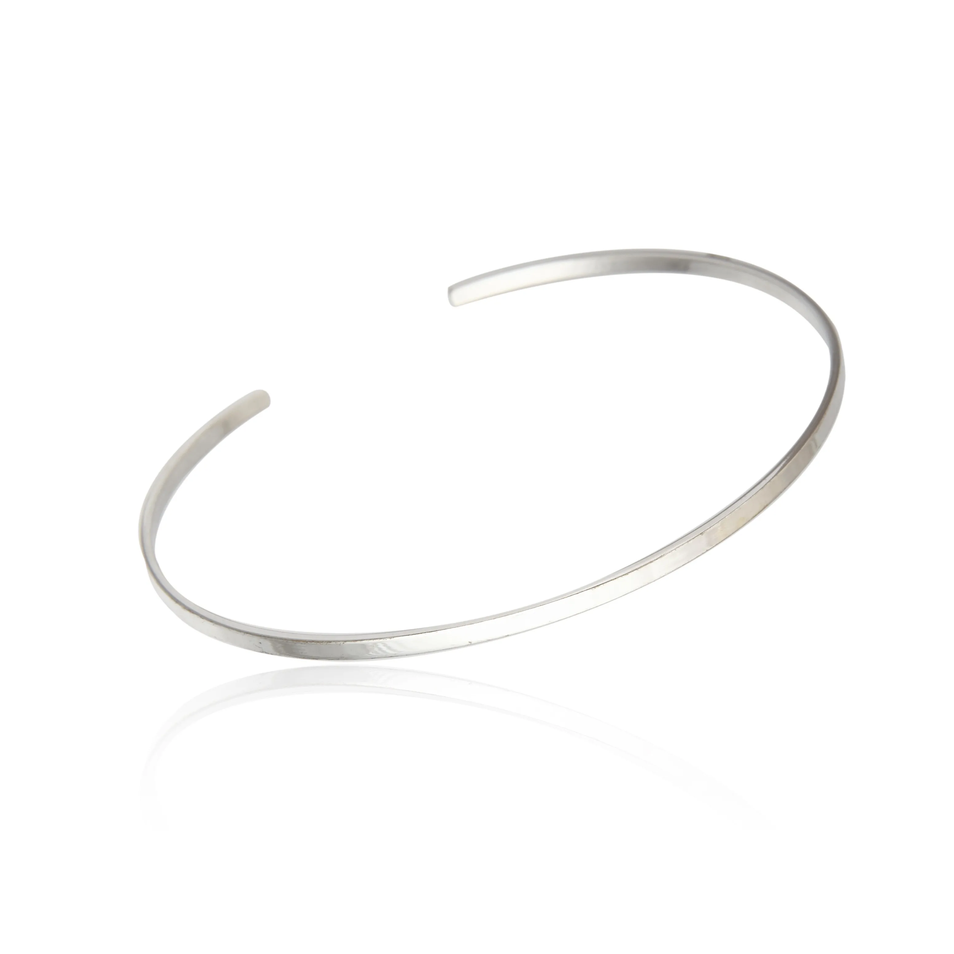 Bransoletka srebrna klasyczna biżuteria damska - bangle