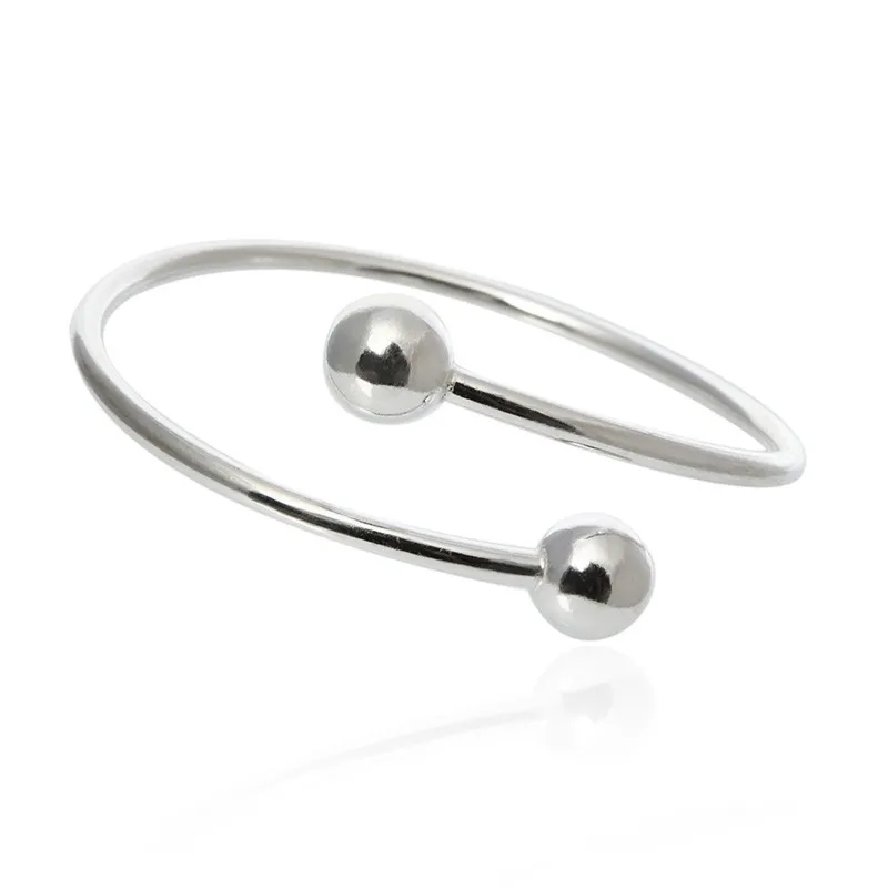 Bransoletka srebrna z kulkami