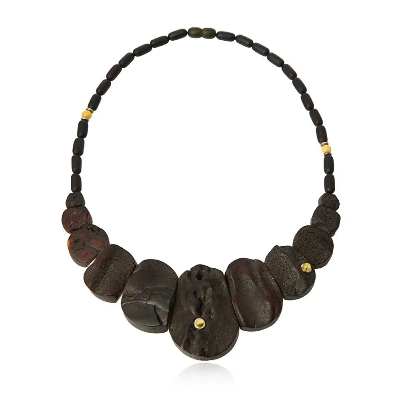 Biżuteria z bursztynu - kolia kleopatra