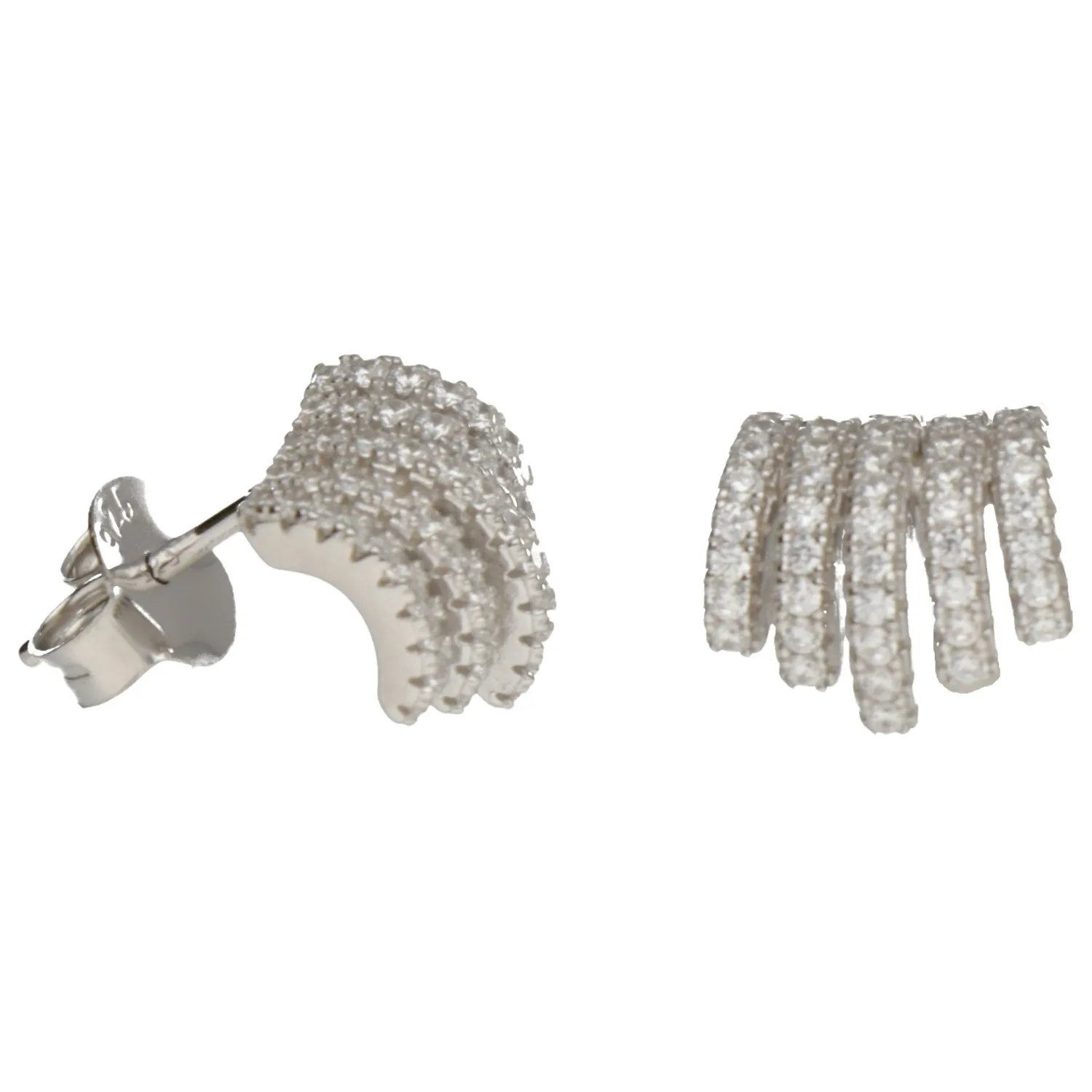 Kolczyki srebrne z cyrkoniami eleganckie