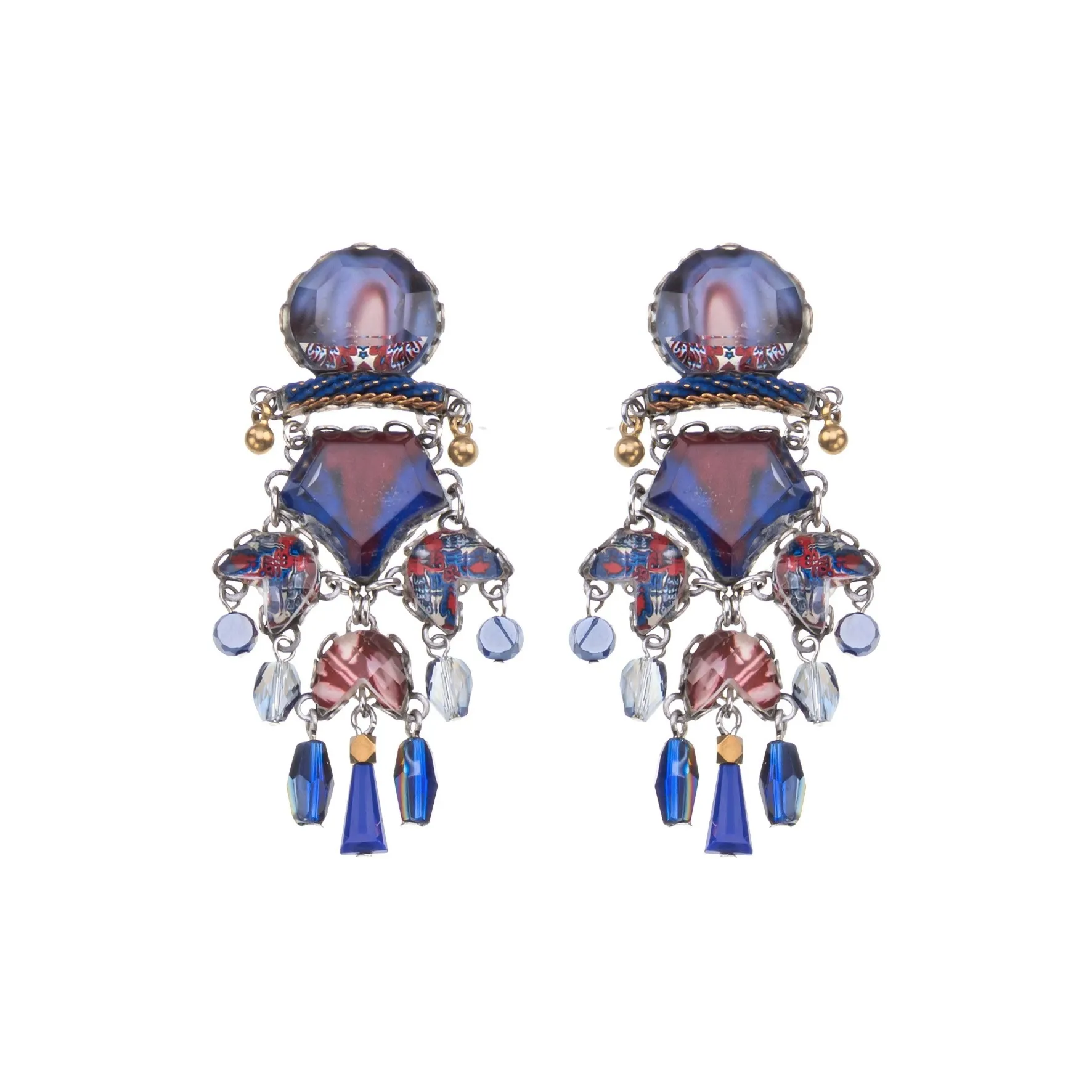 Efektowne kolczyki ayala bar "mystic waters"