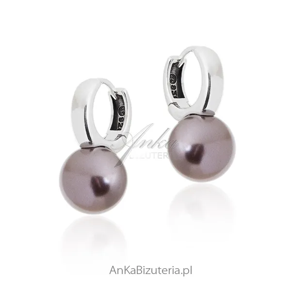 Kolczyki srebrne  perły