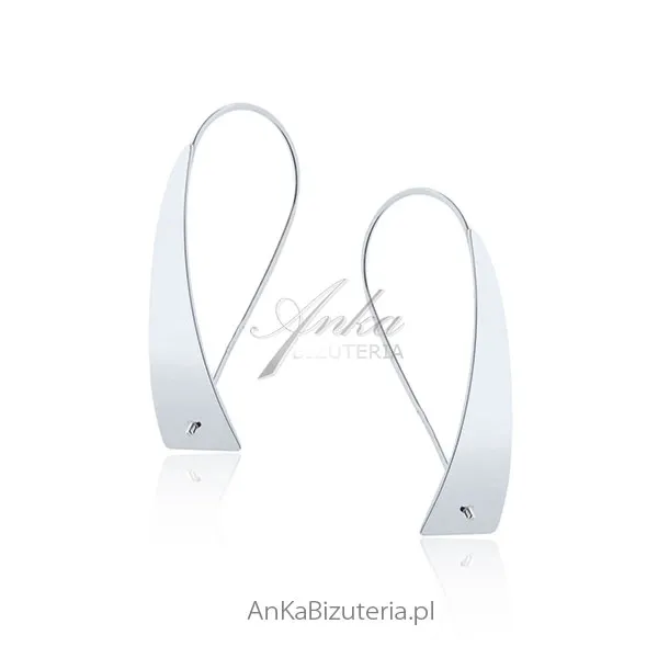Biżuteria srebrna - kolczyki srebrne "żagle" - małe