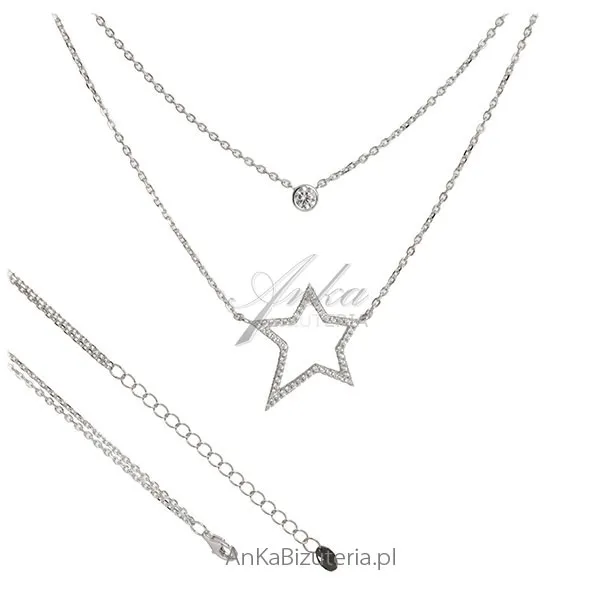 Biżuteria na gwiazdkę - naszyjnik srebrny hiszpańskiej firmy lineargent
