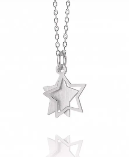 Naszyjnik srebrny z gwiazdką  - biżuteria dallacqua