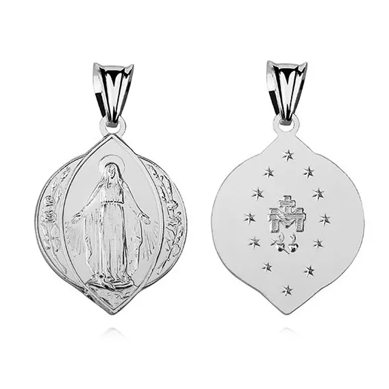 Medalik srebrny - matka boska cudowna