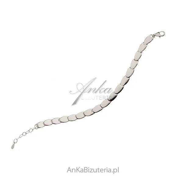 Srebrna bransoletka  - klasyka biżuterii