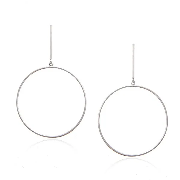 Srebrne kolczyki duże koła