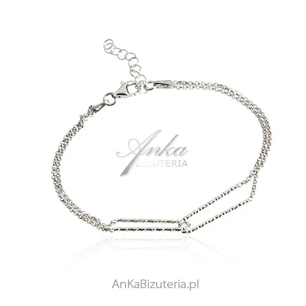 Srebra bransoletka   - oryginalna