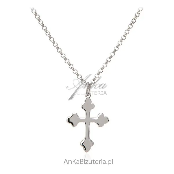 Naszyjnik srebrny z krzyżykiem