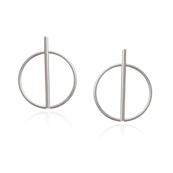 Srebrne kolczyki oryginalne kółka