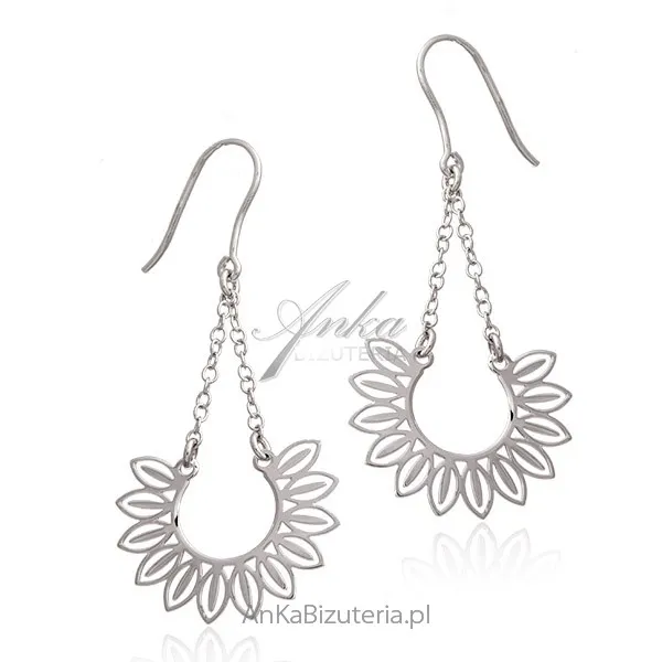 Srebrne kolczyki  - biżuteria srebrna włoska