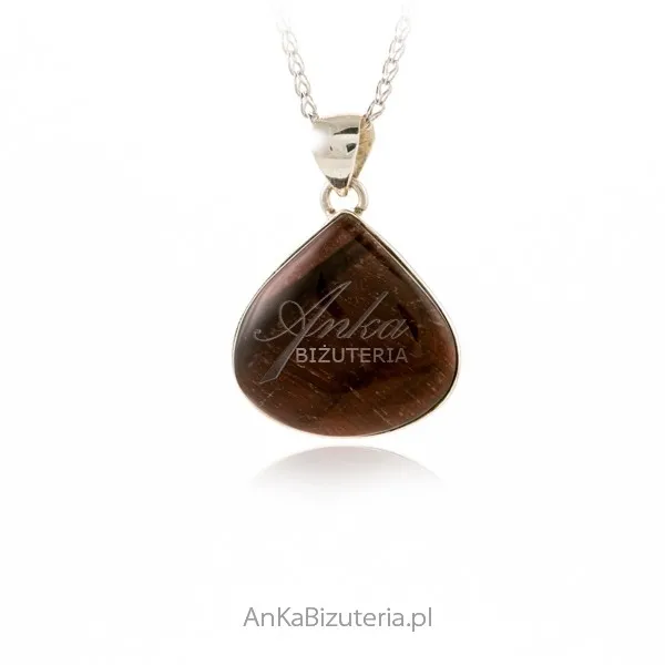 Zawieszka srebrna red tiger