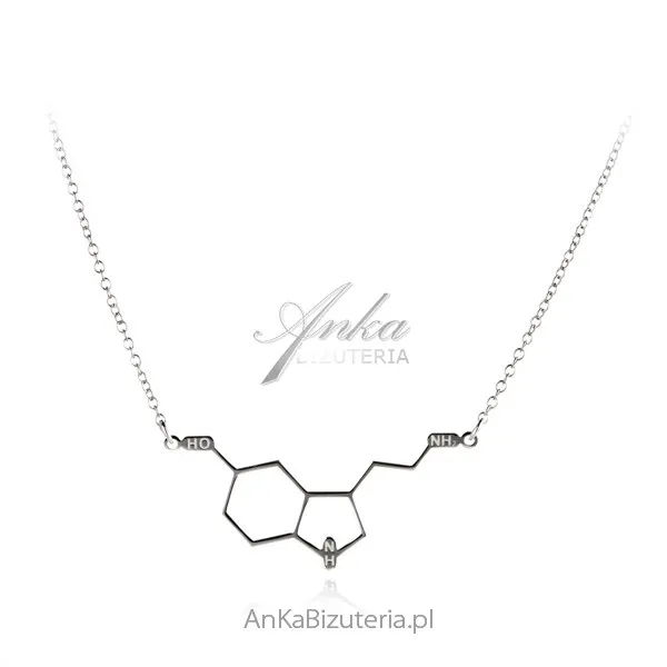 Srebrny naszyjnik hexagon