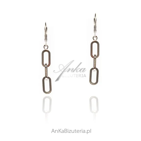 Kolczyki srebrne z kolekcji  fenomeno