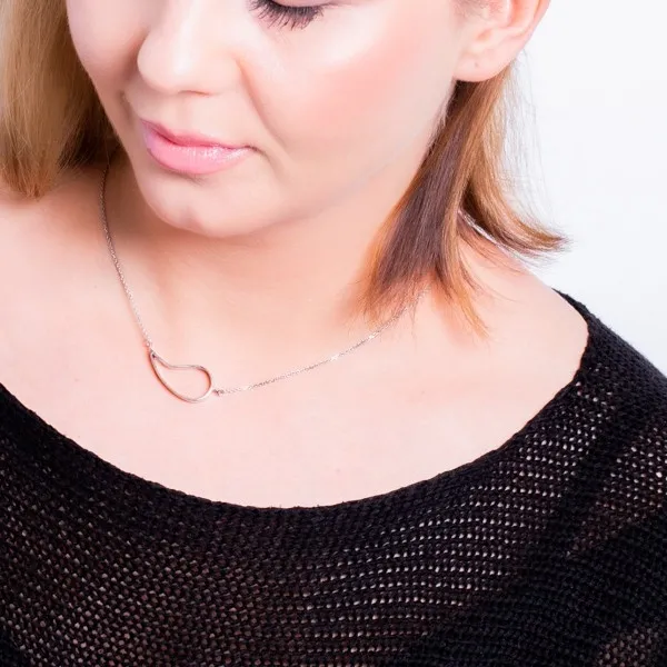 Biżuteria srebrna  - modny srebrny naszyjnik