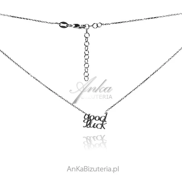 Naszyjnik srebrny good luck